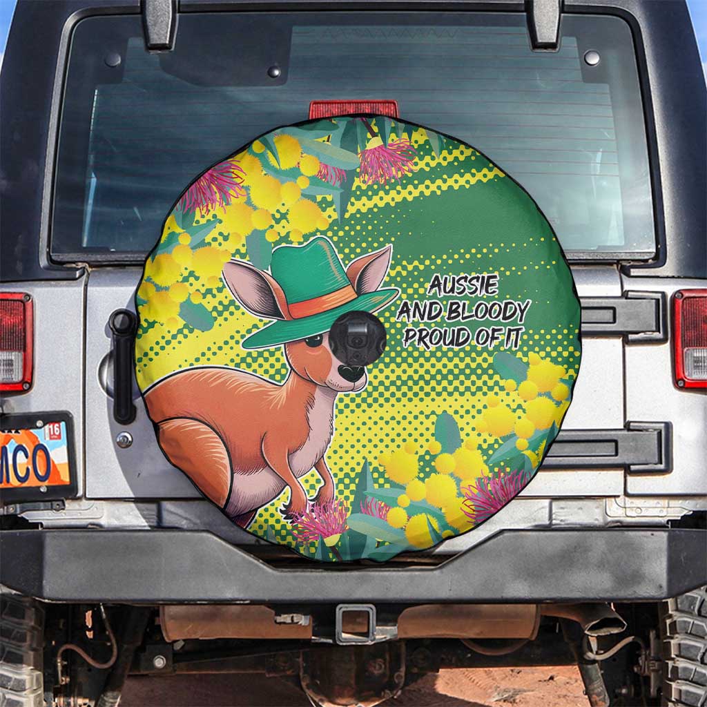 Aussie and Bloody Proud of It Spare Tire Cover Happy Australia Day
