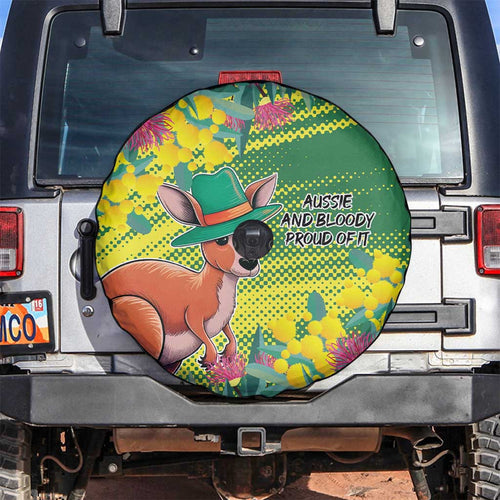 Aussie and Bloody Proud of It Spare Tire Cover Happy Australia Day