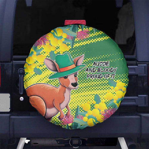Aussie and Bloody Proud of It Spare Tire Cover Happy Australia Day