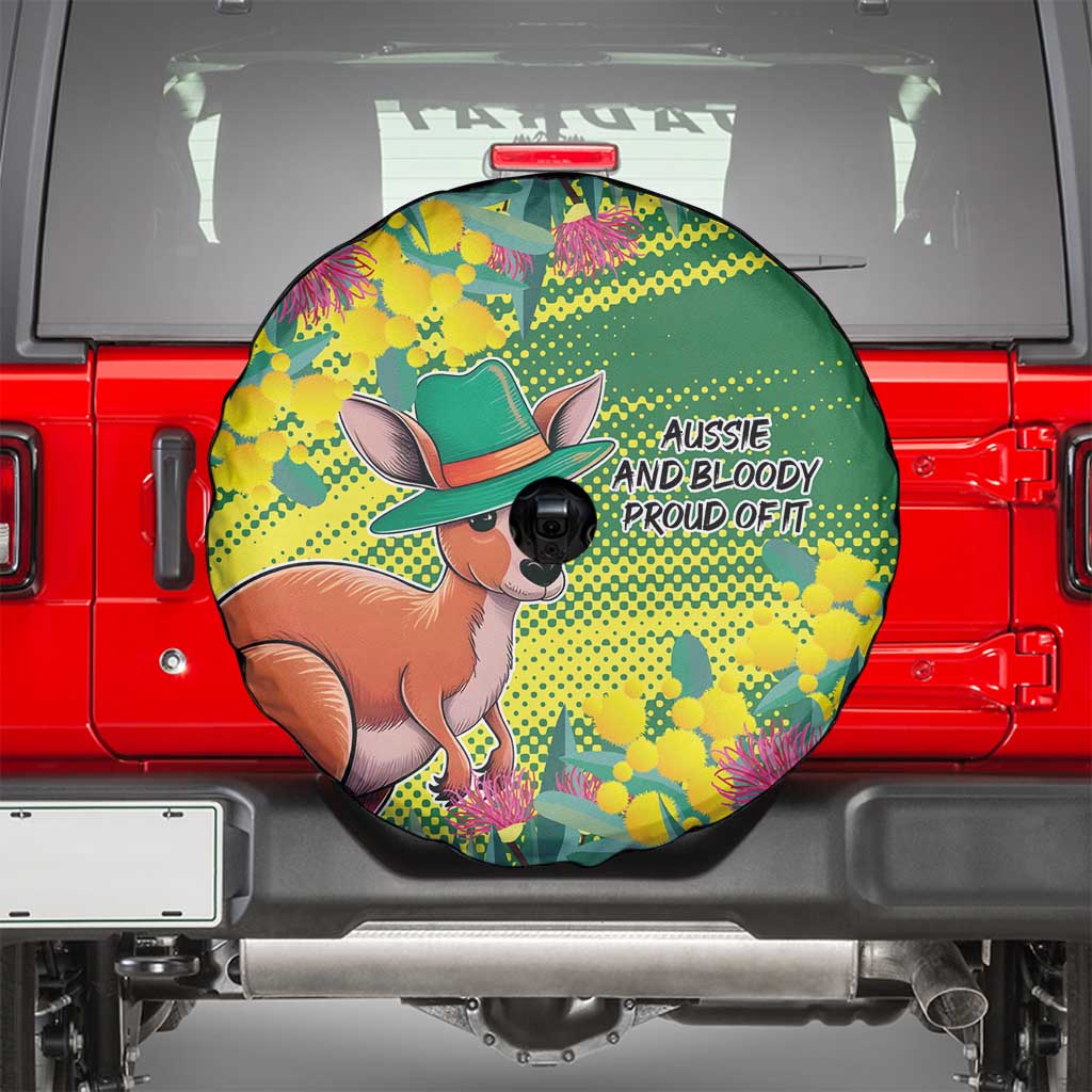 Aussie and Bloody Proud of It Spare Tire Cover Happy Australia Day