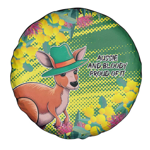 Aussie and Bloody Proud of It Spare Tire Cover Happy Australia Day