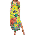 Aussie and Bloody Proud of It Summer Maxi Dress Happy Australia Day