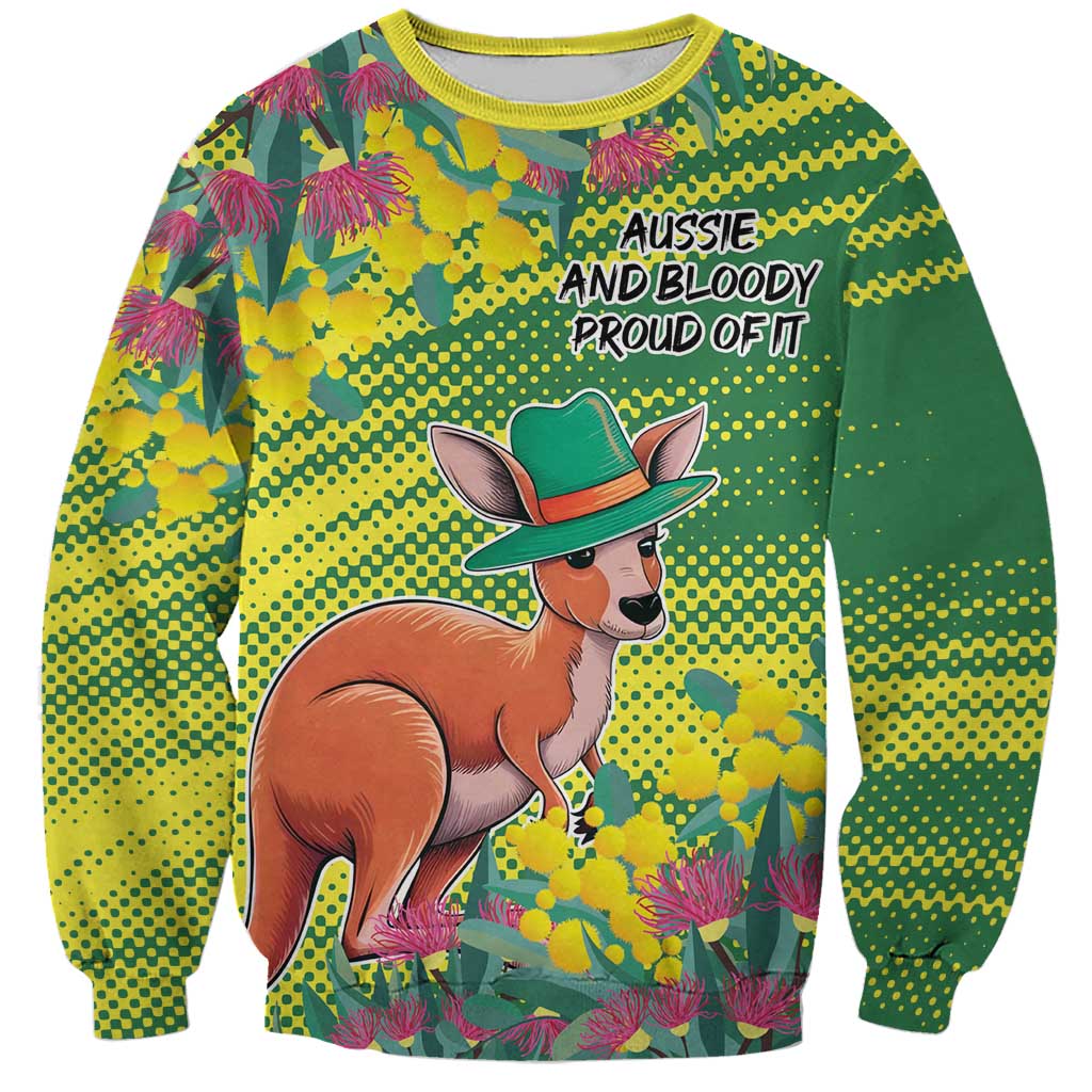Aussie and Bloody Proud of It Sweatshirt Happy Australia Day