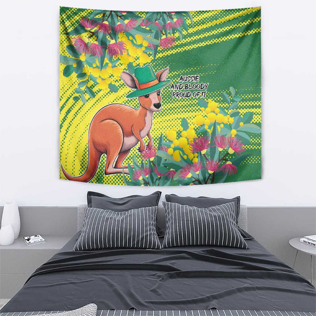 Aussie and Bloody Proud of It Tapestry Happy Australia Day