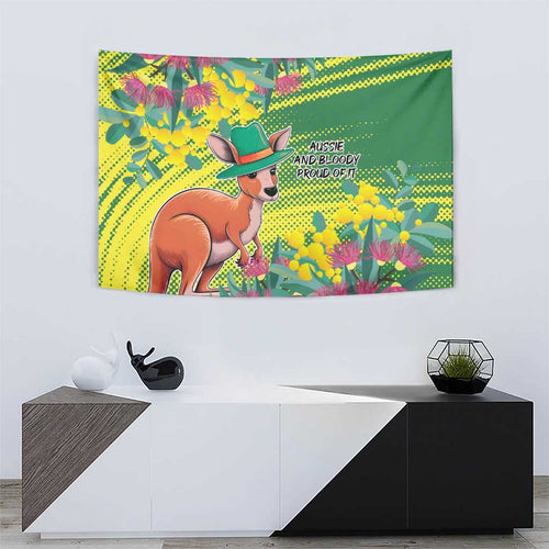 Aussie and Bloody Proud of It Tapestry Happy Australia Day