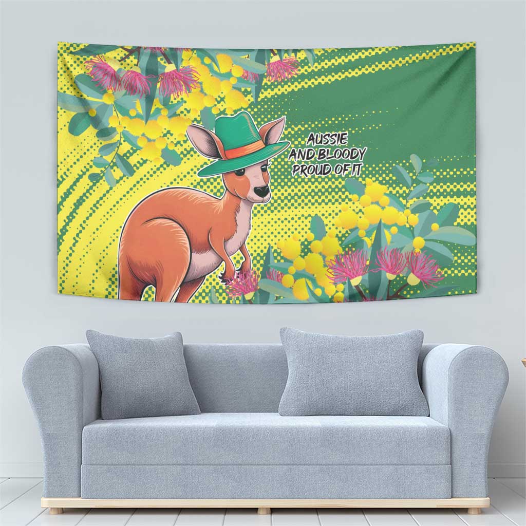 Aussie and Bloody Proud of It Tapestry Happy Australia Day