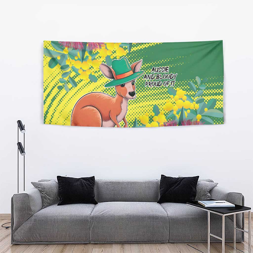 Aussie and Bloody Proud of It Tapestry Happy Australia Day