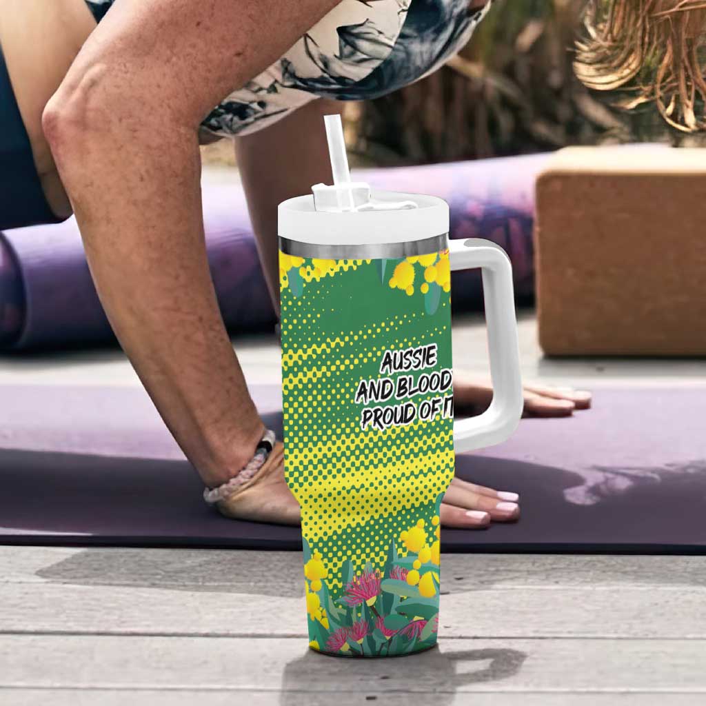 Aussie and Bloody Proud of It Tumbler With Handle Happy Australia Day