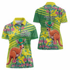 Aussie and Bloody Proud of It Women Polo Shirt Happy Australia Day