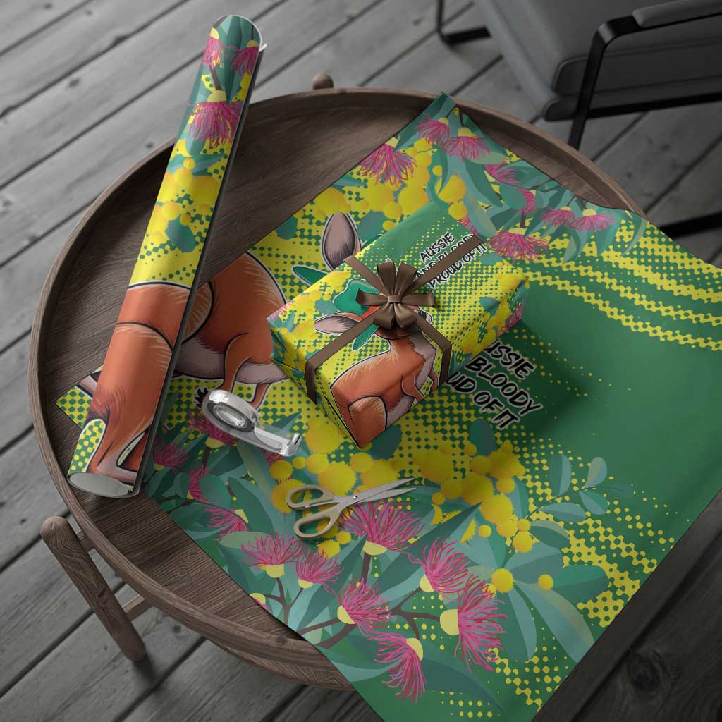 Aussie and Bloody Proud of It Wrapping Paper Happy Australia Day - Aussie Hoodie