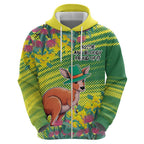 Aussie and Bloody Proud of It Zip Hoodie Happy Australia Day