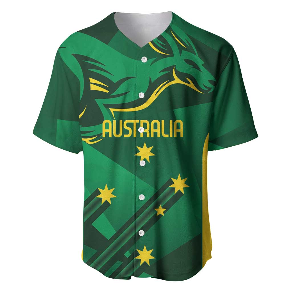Australia Kangaroo Custom Baseball Jersey Aussie National Color Sporty Pattern