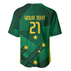 Australia Kangaroo Custom Baseball Jersey Aussie National Color Sporty Pattern