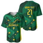 Australia Kangaroo Custom Baseball Jersey Aussie National Color Sporty Pattern