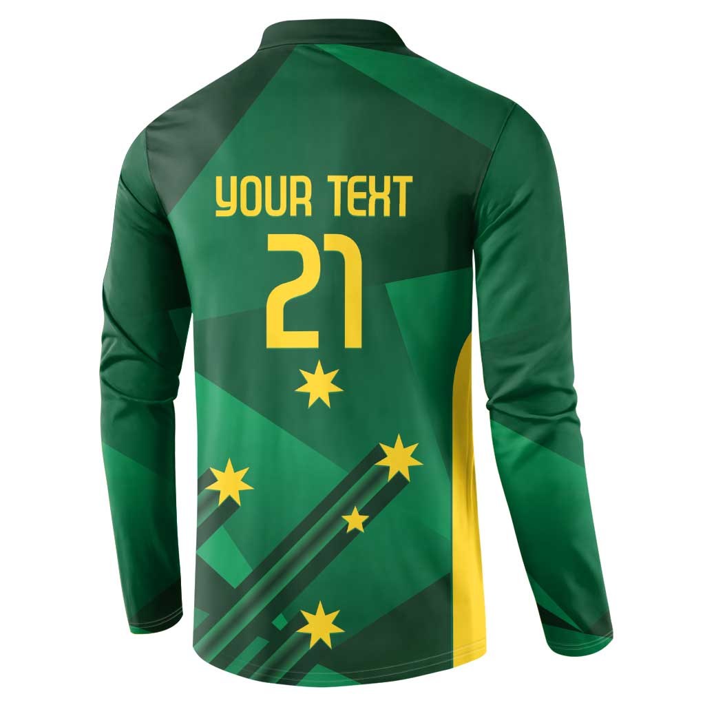 Australia Kangaroo Custom Button Sweatshirt Aussie National Color Sporty Pattern