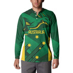 Australia Kangaroo Custom Button Sweatshirt Aussie National Color Sporty Pattern