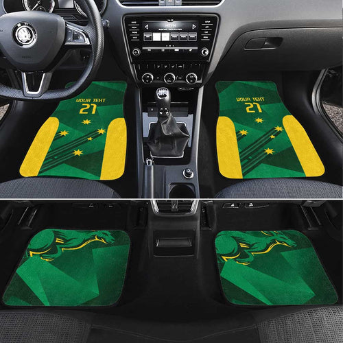 Australia Kangaroo Custom Car Mats Aussie National Color Sporty Pattern