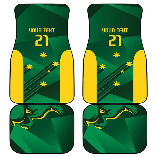 Australia Kangaroo Custom Car Mats Aussie National Color Sporty Pattern