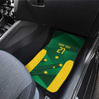 Australia Kangaroo Custom Car Mats Aussie National Color Sporty Pattern
