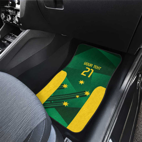 Australia Kangaroo Custom Car Mats Aussie National Color Sporty Pattern