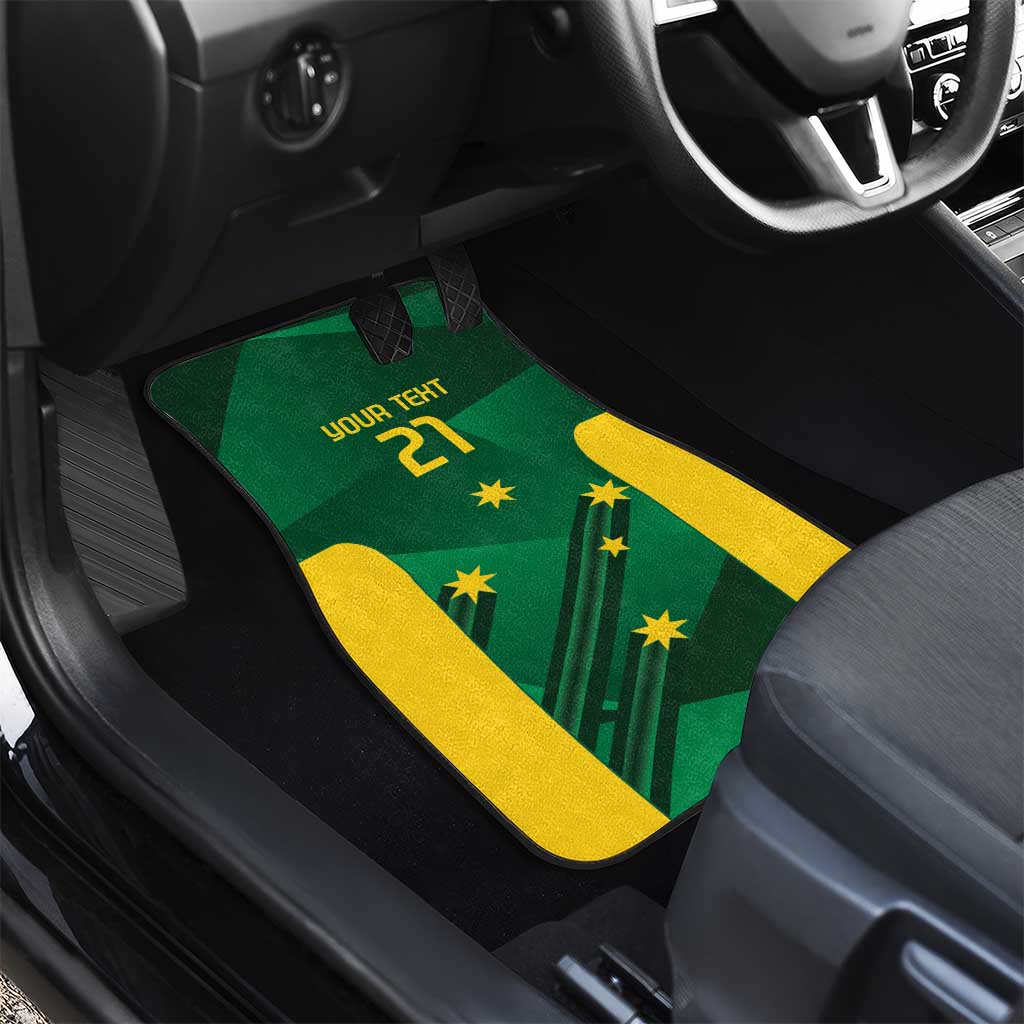 Australia Kangaroo Custom Car Mats Aussie National Color Sporty Pattern