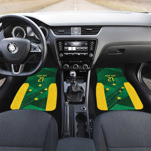 Australia Kangaroo Custom Car Mats Aussie National Color Sporty Pattern