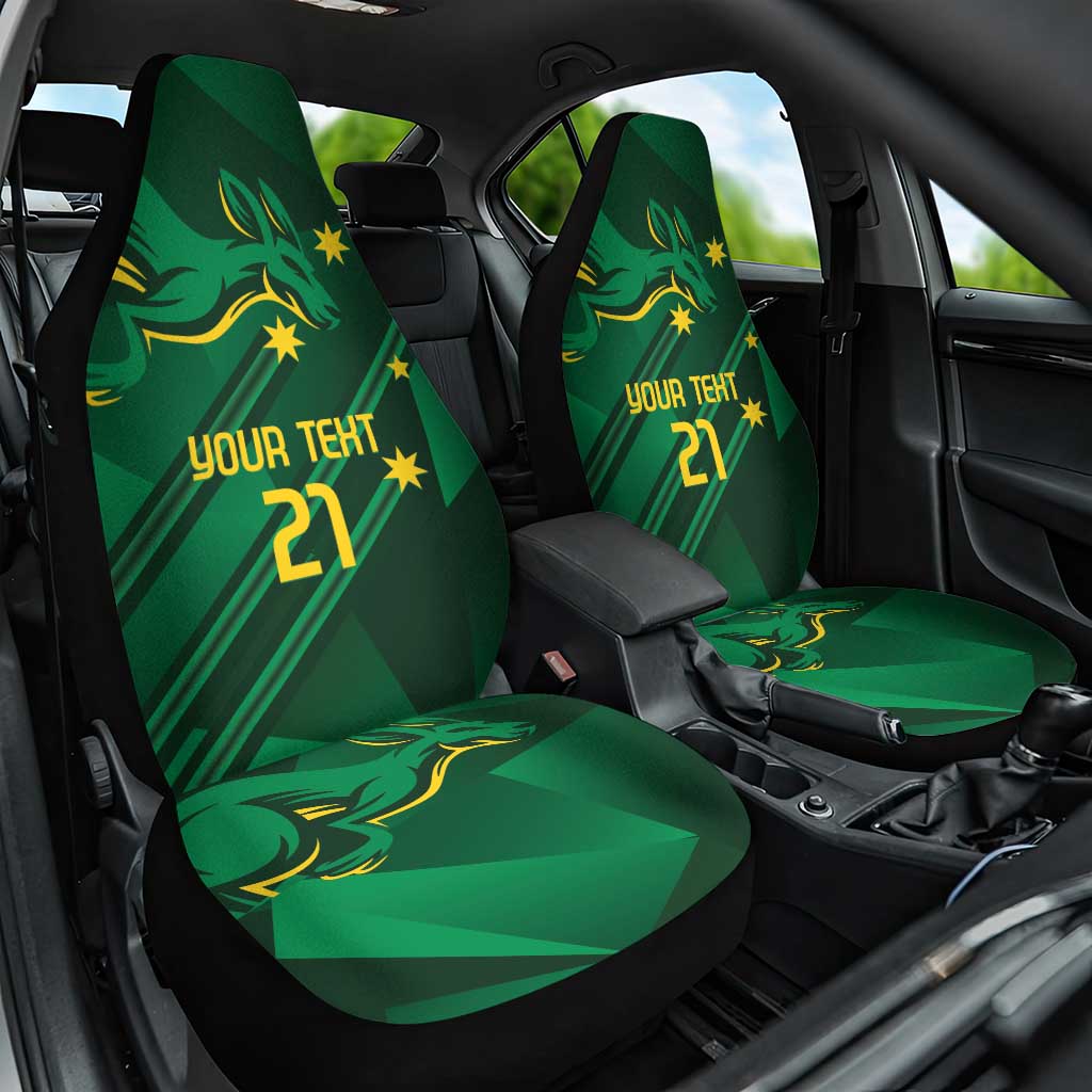 Australia Kangaroo Custom Car Seat Cover Aussie National Color Sporty Pattern