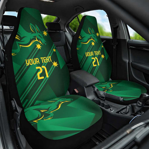 Australia Kangaroo Custom Car Seat Cover Aussie National Color Sporty Pattern
