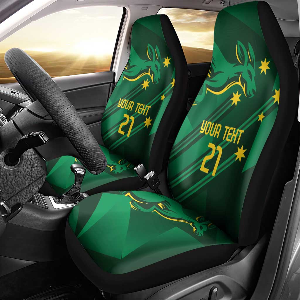 Australia Kangaroo Custom Car Seat Cover Aussie National Color Sporty Pattern