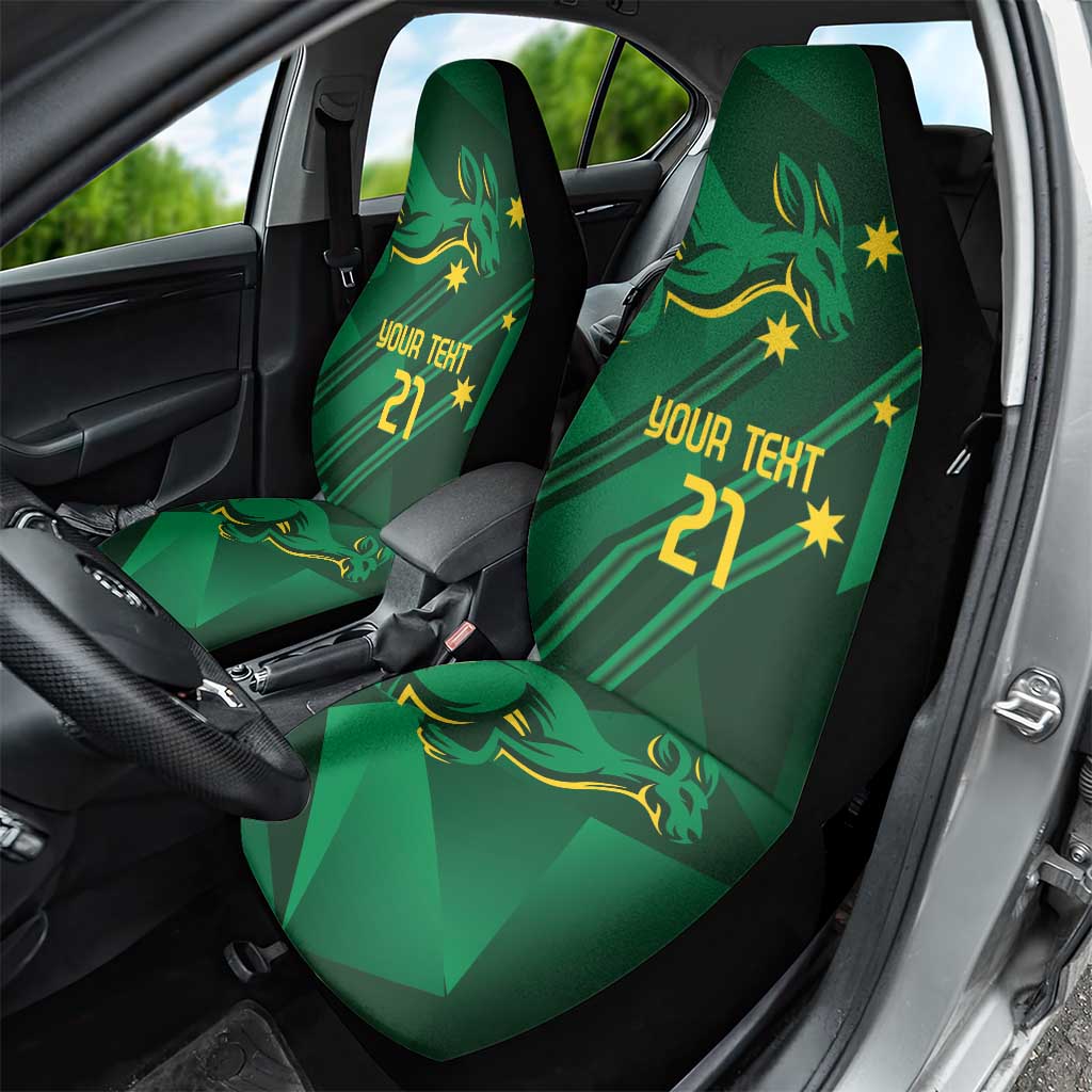 Australia Kangaroo Custom Car Seat Cover Aussie National Color Sporty Pattern