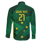 Australia Kangaroo Custom Family Matching Puletasi and Hawaiian Shirt Aussie National Color Sporty Pattern