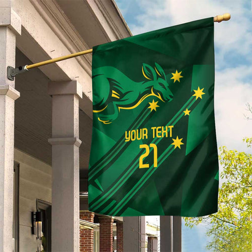 Australia Kangaroo Custom Garden Flag Aussie National Color Sporty Pattern