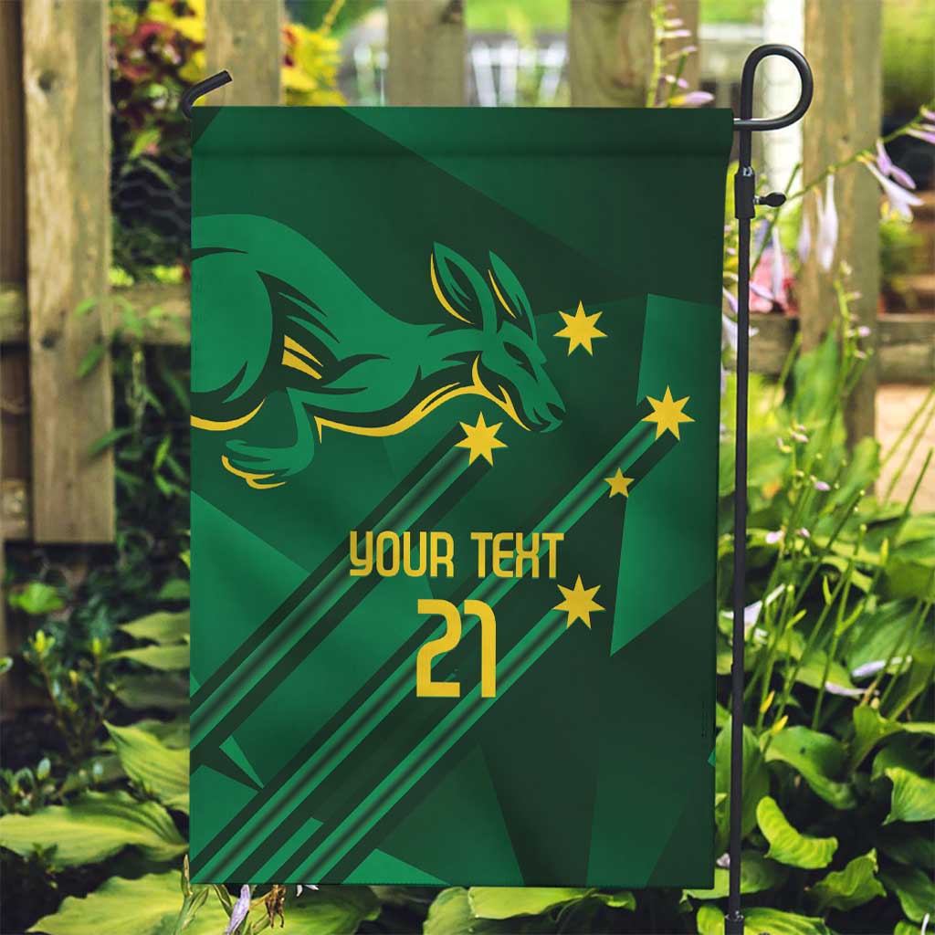 Australia Kangaroo Custom Garden Flag Aussie National Color Sporty Pattern