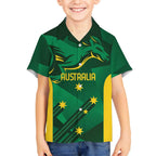 Australia Kangaroo Custom Hawaiian Shirt Aussie National Color Sporty Pattern
