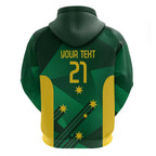 Australia Kangaroo Custom Hoodie Aussie National Color Sporty Pattern