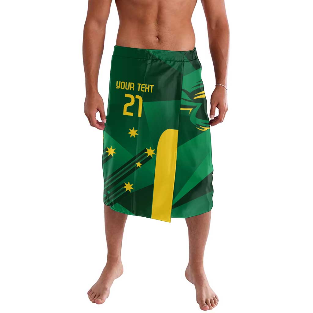 Australia Kangaroo Custom Lavalava Aussie National Color Sporty Pattern