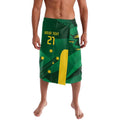 Australia Kangaroo Custom Lavalava Aussie National Color Sporty Pattern