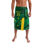 Australia Kangaroo Custom Lavalava Aussie National Color Sporty Pattern