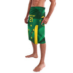 Australia Kangaroo Custom Lavalava Aussie National Color Sporty Pattern