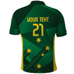 Australia Kangaroo Custom Polo Shirt Aussie National Color Sporty Pattern