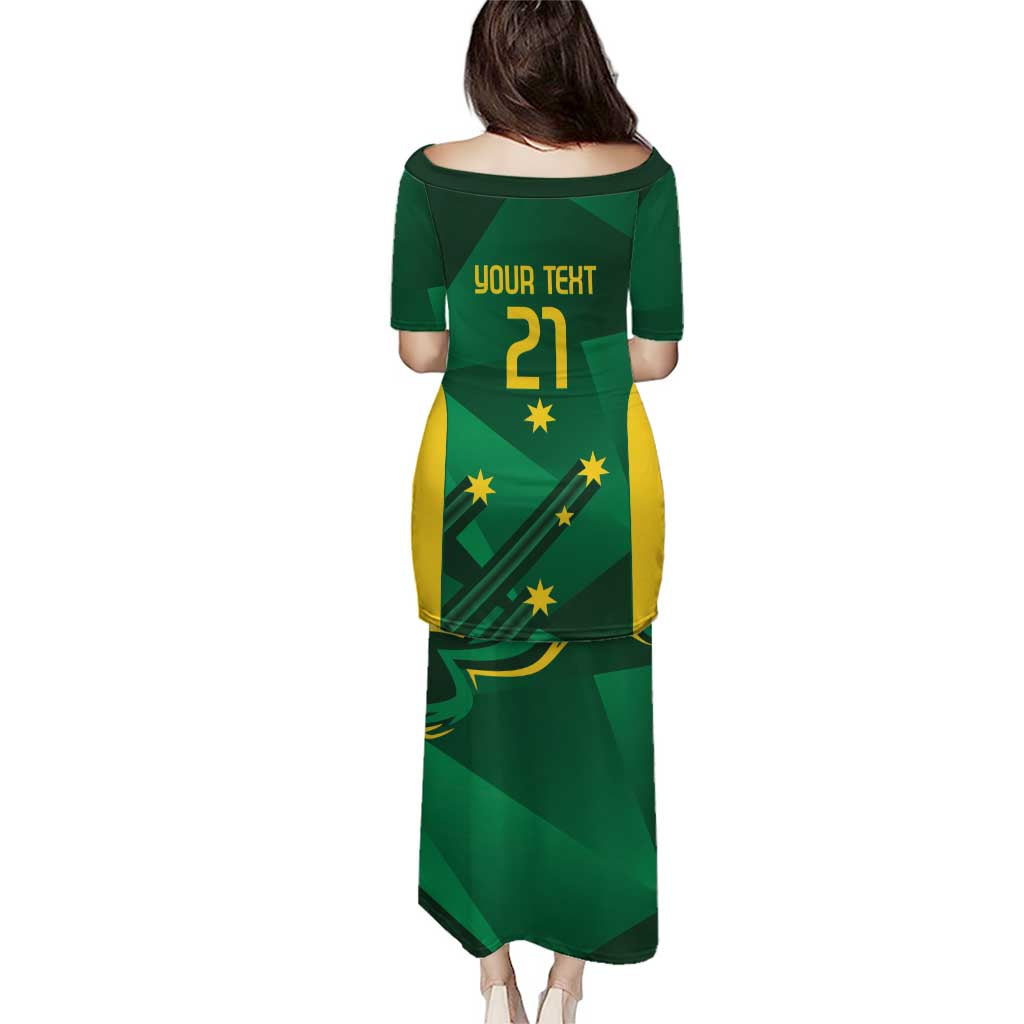 Australia Kangaroo Custom Puletasi Aussie National Color Sporty Pattern