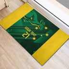 Australia Kangaroo Custom Rubber Doormat Aussie National Color Sporty Pattern