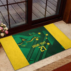 Australia Kangaroo Custom Rubber Doormat Aussie National Color Sporty Pattern