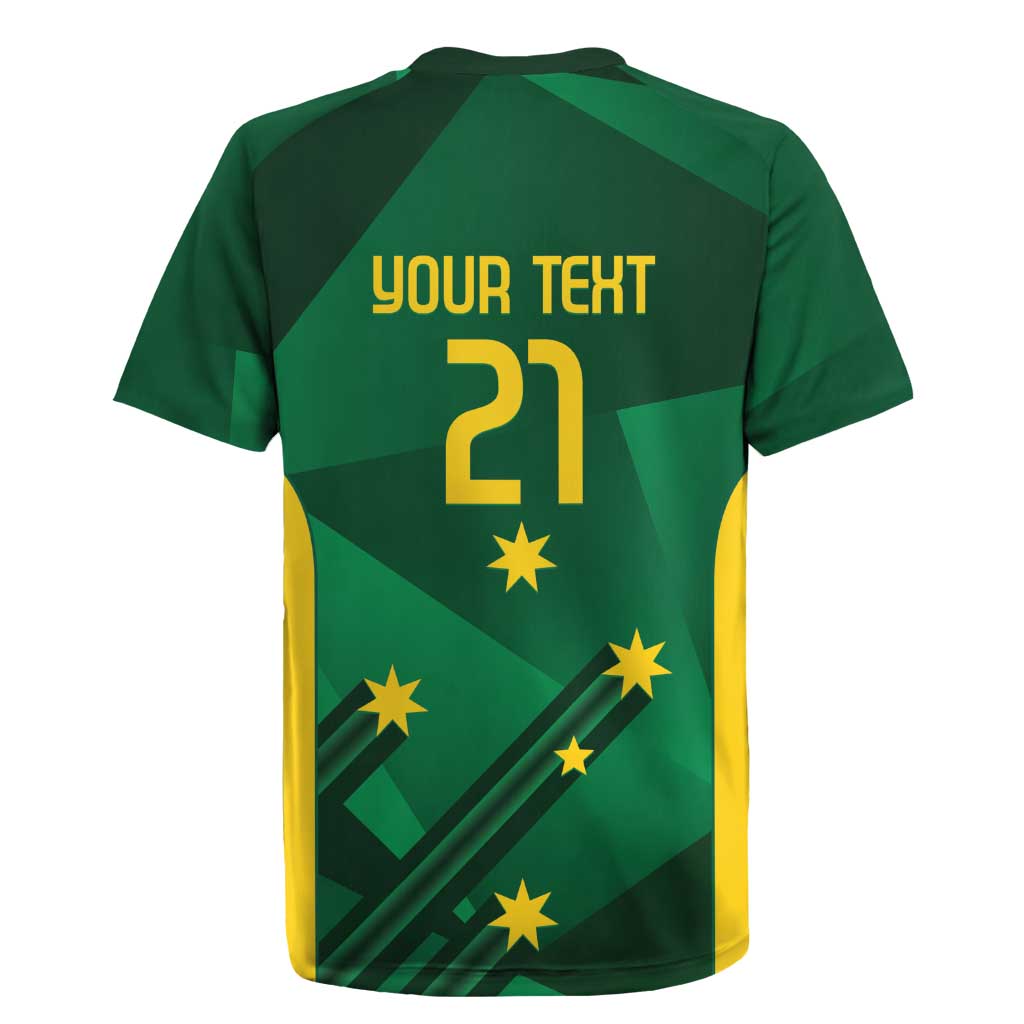 Australia Kangaroo Custom Rugby Jersey Aussie National Color Sporty Pattern