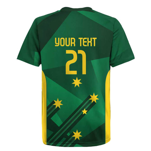 Australia Kangaroo Custom Rugby Jersey Aussie National Color Sporty Pattern
