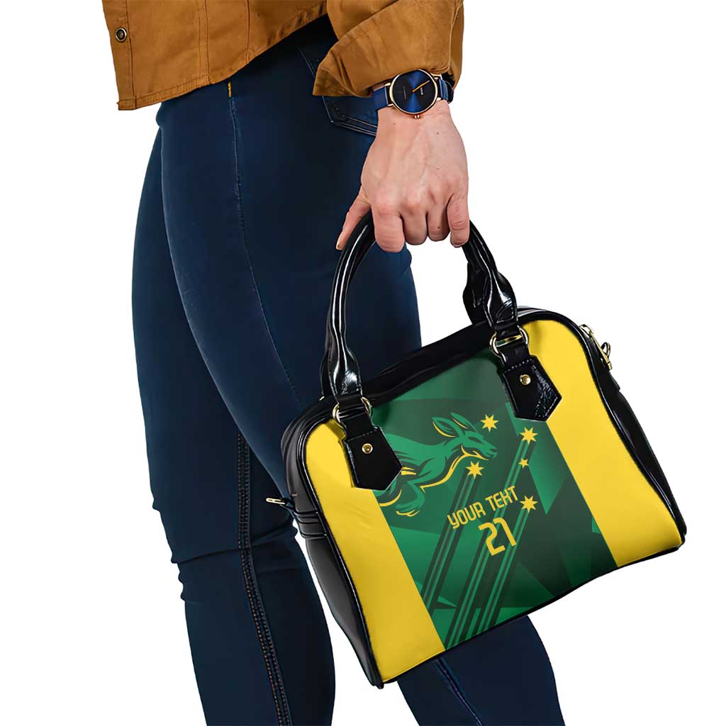 Australia Kangaroo Custom Shoulder Handbag Aussie National Color Sporty Pattern