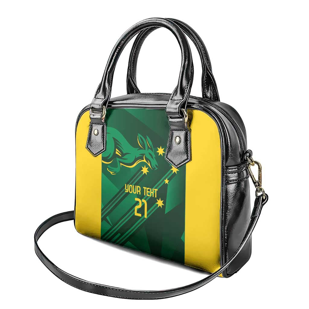 Australia Kangaroo Custom Shoulder Handbag Aussie National Color Sporty Pattern