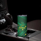 Australia Kangaroo Custom Skinny Tumbler Aussie National Color Sporty Pattern