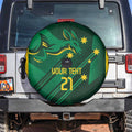 Australia Kangaroo Custom Spare Tire Cover Aussie National Color Sporty Pattern