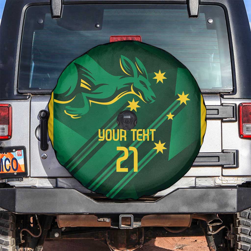 Australia Kangaroo Custom Spare Tire Cover Aussie National Color Sporty Pattern